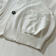 L21★美品★20SS★極上サマーニットジャケット ブルネロクチネリ BRUNELLO CUCINELLI カーディガン アイボリー オフホワイト ニット_画像5