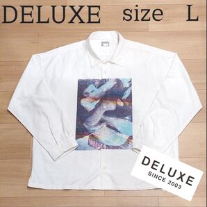 《スピード配送》《値下げ有》DELUXE デラックス ガールズプリント シャツ