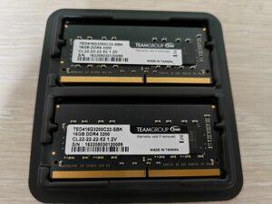 ノートPC用メモリ DDR4-3200 16GB×2（32GB） SO-DIMM