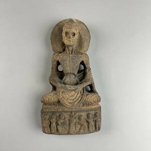  Buddhism fine art earthenware one-side rock Buddhist image gun da-lachi bed inspection Buddhism bodhisattva . sound ... sound old . old work of art stone . old tool 2