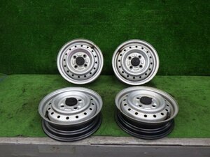 # スズキ純正 キャリー トラック DA63T 12インチ スチール ホイール 3.50B PCD100 4穴 4本 セット 中古 [ZNo:06010550]