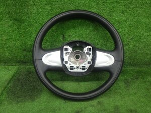 # prompt decision equipped H23 year Mini Cooper R56 LCI SU16 right H original steering gear steering wheel black leather leather used [ZNo:05024059]