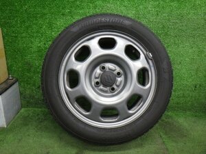 ★ 溝あり スズキ純正 ハスラー MR31S MR41S 15インチ スチール 4.5J PCD100 4穴 BS NEWNO 165/60R15 2023年 1本 ① [ZNo:06006373]