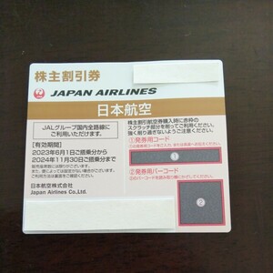 ■　JAL　日本航空　株主優待　株主割引券　有効期限2024年11月30日　1枚　■