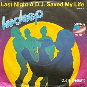 【試聴 7inch】Indeep / Last Night A D.J. Saved My Life 7インチ 45 muro koco フリーソウル Mariah Carey Silk 130