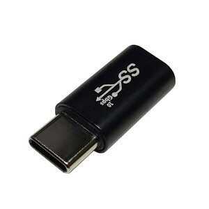 USB 3.1 延長アダプタ Type-C(オス) - Type-C(メス) ストレート