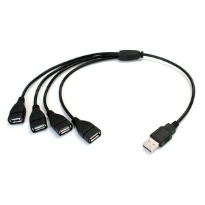 USB 2.0 HUB 4分岐ケーブル [5V LEDテープライト専用]