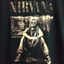 即決　新品　送料無料　ニルバーナ　ニルヴァーナ　NIRVANA　Tシャツ　黒　ロック　バンド　メタル　カートコバーン　XLサイズ　_画像2