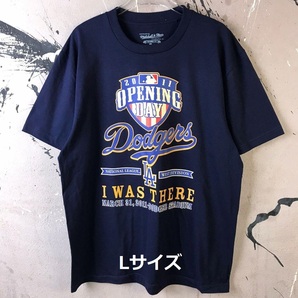即決　新品　送料無料　ドジャース　LA　MLB　半袖　Tシャツ　L　野球　ベースボール　大リーグ　大谷翔平　メジャーリーグ　ネイビー　