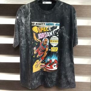 即決　新品　送料無料　NBA　ジョーダン　キャラクター　イラスト　Tシャツ　USA　バスケットボール　アニメ　ジャンプマン　バスケ