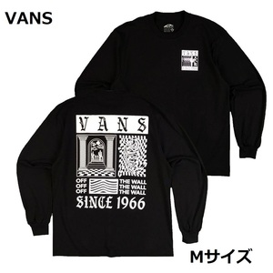 即決　新品　送料無料　バンズ　VANS　ストリート系　アメカジ　長袖　ロンT　Mサイズ　黒　トップス　Tシャツ　LA　CA　カリフォルニア