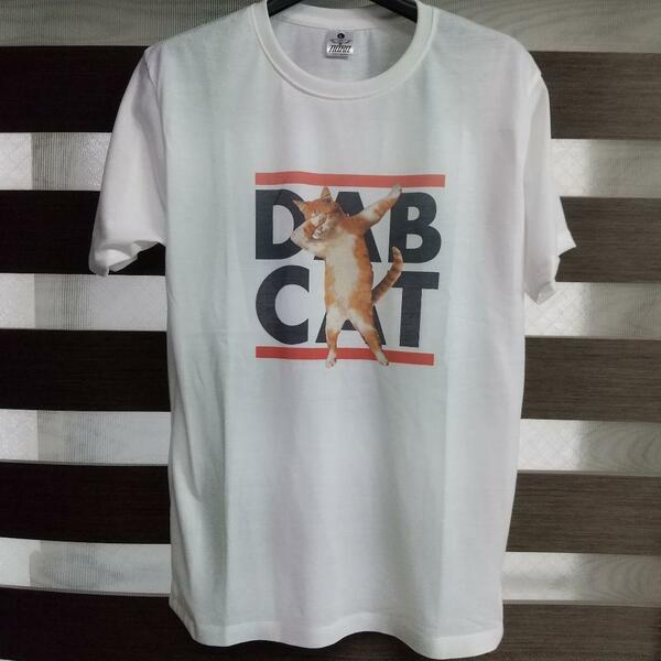 即決　新品　送料無料　かわいい　DABCAT　猫　半袖　Tシャツ　ダブビー　キャット　クール　ダンス　ねこ　ネコ　