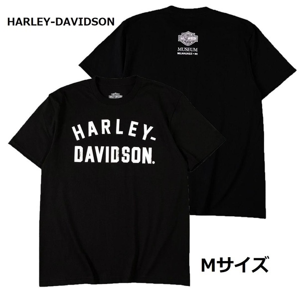 即決　新品　送料無料　ハーレーダビットソン　コレクション　半袖Tシャツ　黒　M　バイク　冒険　夏T　ツーリング　キャンプ