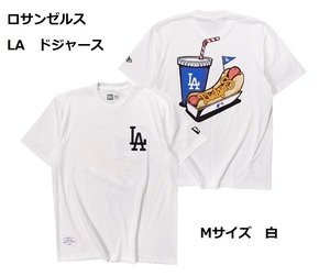 即決　新品　送料無料　LA　ドジャース　大谷翔平　半袖　Tシャツ　白　M　ロサンゼルス　USA　大リーグ　MLB　メジャーリーグ　