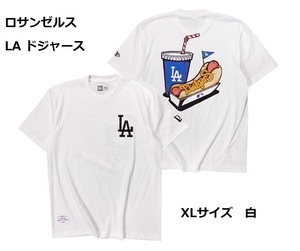 即決　新品　送料無料　LA　ロサンゼルス　ドジャース　野球　ユニホーム　大谷翔平　半袖Tシャツ　トップス　白　XL　MLB　大リーグ