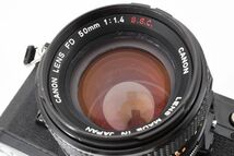 [良品] キヤノン Canon AE-1 一眼レフ 35mm フィルムカメラ ブラック 黒 + FD 50mm f/1.4 S.S.C 2137285_画像9