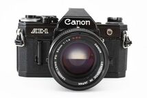 [良品] キヤノン Canon AE-1 一眼レフ 35mm フィルムカメラ ブラック 黒 + FD 50mm f/1.4 S.S.C 2137285_画像2