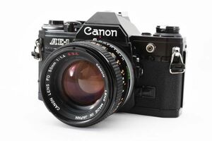 [良品] キヤノン Canon AE-1 一眼レフ 35mm フィルムカメラ ブラック 黒 + FD 50mm f/1.4 S.S.C 2137285