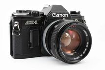 [良品] キヤノン Canon AE-1 一眼レフ 35mm フィルムカメラ ブラック 黒 + FD 50mm f/1.4 S.S.C 2137285_画像3