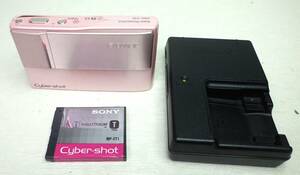 ★即決! ソニー SONY CYBER-SHOT DSC-T10 ピンク 純正バッテリー・充電器付き デジカメ デジタルカメラ ★ 正常動作品 ★