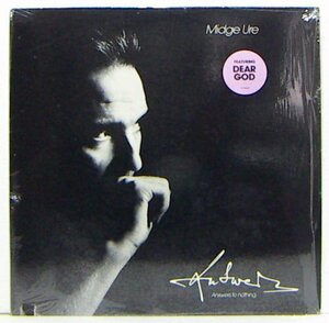 LP,MIDGE URE　ANSWERS TO NOTHING　輸入Cut盤