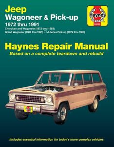 ★新品★送料無料★ジープ ワゴニア Jeep Wagoneer & Pick-up 1972-1991★ヘインズ解説マニュアル★