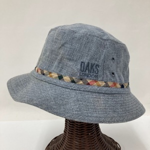 【ITJYNOV3QCAI】DAKS ダックス 帽子 ハット ブルー Mサイズ 56.5㎝