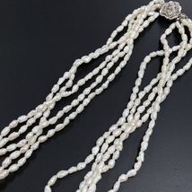 【ITVKSJ88DSGE】パールネックレス ケシパール 5連 ネックレス 真珠 パール アクセサリー ファッションアクセサリー 白 ホワイト_画像3