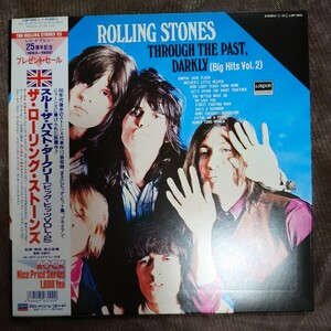 LPレコード 国内盤 THE ROLLING STONES 25 THROUGH THE PAST, DARKLY ザ・ ローリング・ストーンズ スルー・ザ・パスト・ダークリー BEST