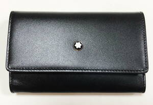  Montblanc MONT BLANC key case leather black 