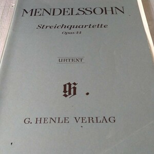 メンデルスゾーン弦楽四重奏曲Op44全パート譜