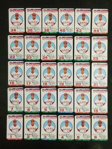 ☆タカラ プロ野球カードゲーム 昭和56年 広島東洋カープ ケース付き30枚セット 1981年 セリーグ☆