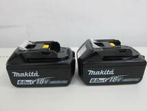 未使用品 純正 makita マキタ 18V 6.0Ah リチウムイオンバッテリー BL1860B 2個セット 雪マーク 残量表示付 セットばらし品 ②_画像3