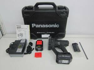 中古品 Panasonic パナソニック 充電式 全ネジカッター EZ45A8LJ2G-B 18V バッテリー2個 充電器 ケース付