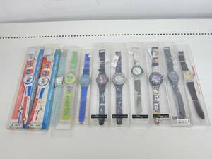  junk wristwatch Disney World Cup etc. 11 piece summarize secondhand goods 