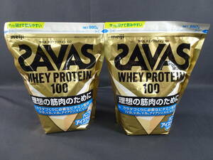 46/Ω729* Meiji SAVAS* The bus whey protein 100 vanilla ice cream manner taste /980g×2 sack set 