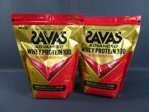 46/Ω733* Meiji SAVAS* The bus advanced whey protein 100 cocoa taste /900g×2 sack set 