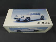 13/Э228★オートアート(AutoArt) 1/18 TOYOTA 2000GT COUPE WHITE★トヨタ 78742_画像1