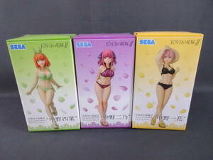 08/H054*[3 kind set ]. etc. minute. bride % premium figure ( swimsuit )( one flower, two ., four leaf )* unopened * box damage equipped 