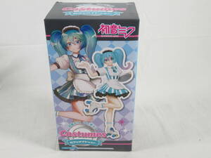 08/Y064* unopened * Hatsune Miku figure Costumes Cafe meidover. * tight - prize 