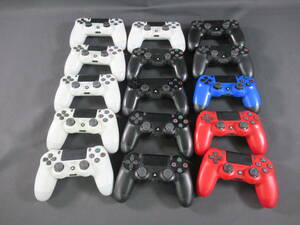 61/Q988* junk *PS4 exclusive use wireless controller set sale 15 piece set *DUALSHOCK4*PlayStation 4*no- cleaning goods / secondhand goods 