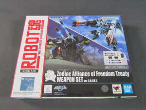 10/S343★バンダイ★ROBOT魂 〈SIDE MS〉 自由条約黄道連盟Z.A.F.T.武器セット ver. A.N.I.M.E.★中古