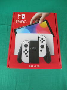 60/Q876★ニンテンドースイッチ本体★Nintendo Switch 本体 有機ELモデル White ホワイト★HEG-S-KAAAA★外箱ダメージあり★未使用品