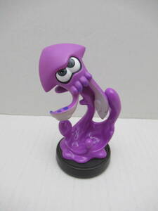 61/Q953★amiibo アミーボ スプラトゥーンシリーズ 【イカ ネオンパープル 】★アミーボ本体 単品★任天堂★動作確認済/初期化済 中古