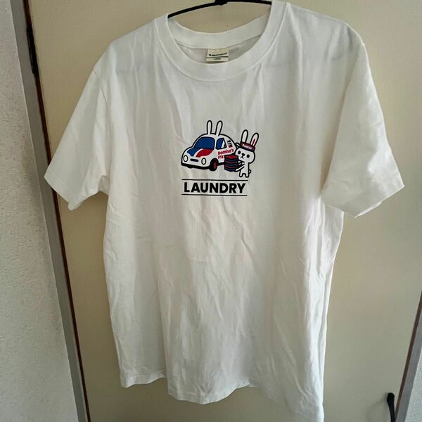 laundry ドミソピザ　Tシャツ　Lサイズ（ユニセックスサイズ） Tシャツ 半袖 プリントTシャツ ホワイト