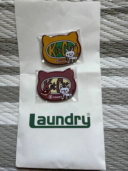 laundry 缶バッジ　2個セット