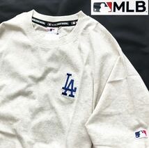 ▲B245新品 【メンズ3L (XXL) 】灰グレー LAロゴ ドジャース MLB ライセンス商品 メジャーリーグ 大谷翔平 T シャツ 半袖_画像1