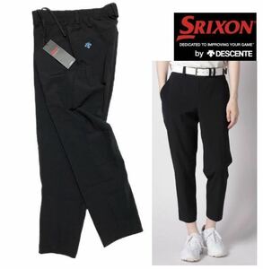 =K073 new goods [ men's XXL(3L)] black Descente Srixon Golf long pants bottoms stretch . eminent contact cold sensation function star . Pro joint development (0)