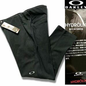 ●M220新品【メンズL】黒 オークリー（OAKLEY）ゴルフ アンクル ニット パンツ スウェット Hydrolix 吸水速乾性能 ベルトレス(0)の画像1