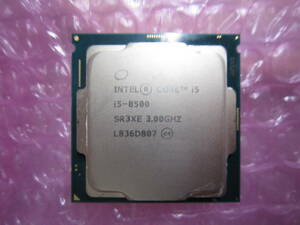 1272★CPU Intel Core i5 8500 3.00GHZ SR3XE 動作品